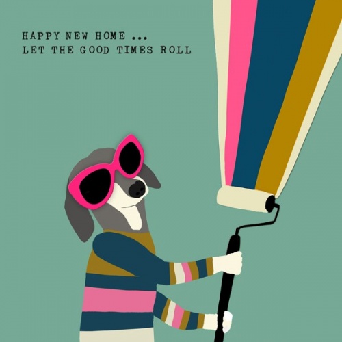 ''New Home, Let the Good Times Roll'' Card by Scaffardi